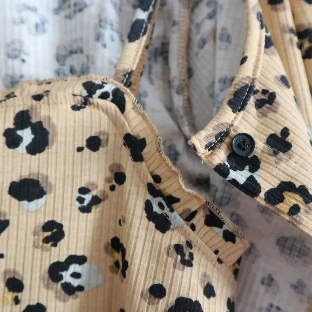 Nwt Nordstrom Bp. Cropped Rib Cardigan & Camisole leopard print - Picture 8 of 12